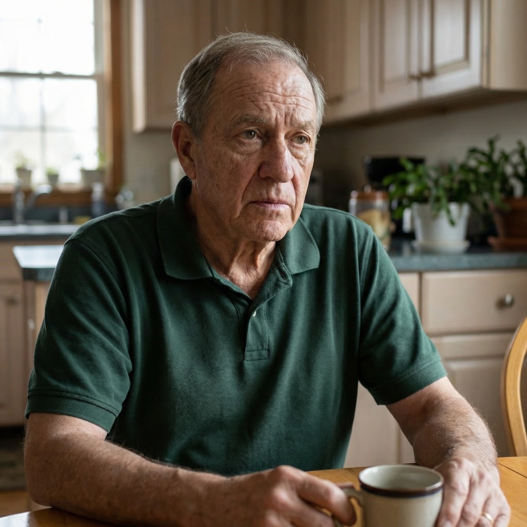 Healthy older man in his 60s looking confident